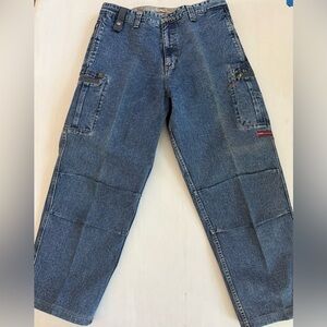 Vintage Pepe Jeans Mens Size 38x33 Y2K 90s Loose Baggy Wide Leg Hip‎ Hop